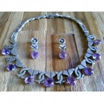 vintage taxco amethyst necklace