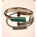 vintage taxco sterling turquoise bracelet