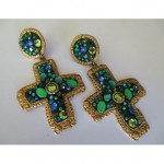 vintage unsigned christian lacroix earrings