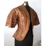 antique 1900s silk tape lace jacket