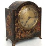 antique 1910s chinoiserie mantle clock