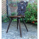 antique early georgian hall chair