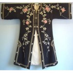 antique embroidered silk robe