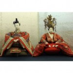 antique japanese emperor and empress dolls