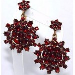 antique victorian garnet earrings