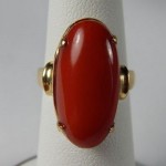 vintage 14k coral ring