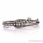 vintage 14k white gold diamond bracelet