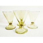 vintage 1910s steuben stemware