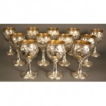 vintage 1917 set gorham silver goblets