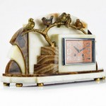 vintage 1920 marti marble mantel clock