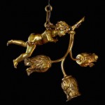 vintage 1920s art nouveau bronze cherub chandelier