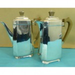 vintage 1939 sterling silver teapot and coffee pot