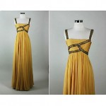 vintage 1950s malcolm starr beaded evening gown