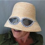 vintage 1960s betmar straw sunglasses hat