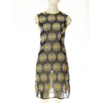 vintage 1960s l'aiglon embroidered daisy dress