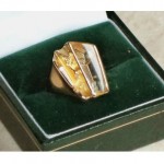 vintage 1970s bjorn weckstrom lapponia citrine ring