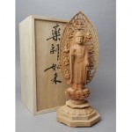 vintage 1970s carved wood buddhist