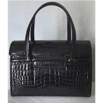 vintage 1970s crocodile handbag