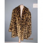 vintage 1980s neiman marcus faux leopard jacket