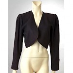 vintage 1980s ysl silk crepe bolero jacket