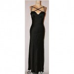 vintage 1990s giorgio armani satin evening gown