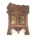 vintage alexander ritchie hand carved picture frame