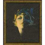 vintage art deco framed rolf armstrong print