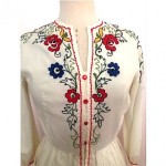 vintage embroidered boho dress