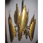 vintage holm sorensen brutalist chandelier