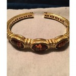 vintage judith ripka 18k cuff bracelet