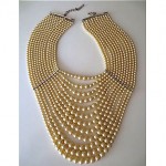 vintage kenneth jay lane glass pearl necklace