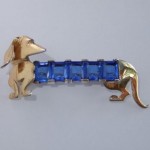 vintage marcel boucher sterling dachshund brooch