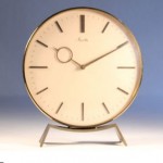 vintage mid-century mauthe table clock