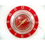 vintage mid-century telechron kitchen clock