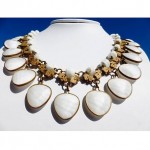 vintage miriam haskell glass necklace