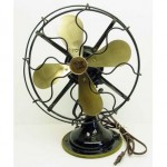 vintage robbins and myers brass fan