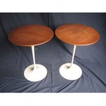 vintage saarinen for knoll tulip side tables