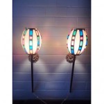 vintage set mid-century wall sconces