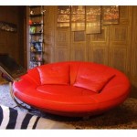 vintage swiss leather sofa bed