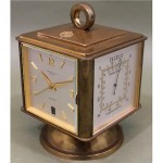 vintage tiffany weather station clock