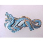 vintage toshikane dragon brooch