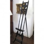 antique 1800s mahogany easel