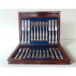 antique 1807 silver handled dinner cutlery set