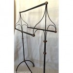 antique 1827 iron quilt rack