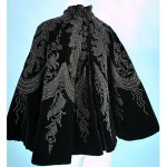 antique 1880s beaded velvet cape