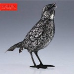 antique 1890s neresheimer solid silver sparrow figure