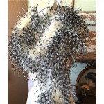 antique 1890s ostrich feather boa