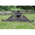 antique 19th century black forest carved oak impediment