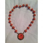 antique carved coral necklace