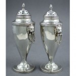 antique edwardian sterling salt and pepper